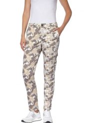 Heine Spodnie w kolorze szarobrązowo-beżowym rozmiar: 44. Brązowe spodnie materiałowe damskie Heine, bez wzorów, z materiału. Za 104.99 zł.