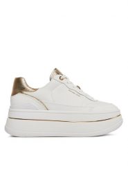 MICHAEL Michael Kors Sneakersy Hayes Lace Up 43R4HYFS2L Złoty. Białe obuwie sportowe damskie MICHAEL Michael Kors, ze skóry, bez zapięcia. Za 639.99 zł.