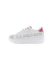 U.S. Polo Assn. Sneakersy w kolorze biało-różowym rozmiar: 40. Białe obuwie sportowe damskie U.S. Polo Assn., bez zapięcia. Za 250.35 zł.