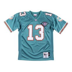 Koszulka Nfl Miami Dolphins Dan Marino. Niebieskie koszulki damskie Mitchell & Ness, bez wzorów, bez kołnierzyka, bez ramiączek. Za 1,194.50 zł.