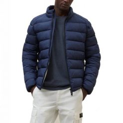 Kurtka ECOALF BERET Niebieski. Niebieskie kurtki damskie Ecoalf, l, bez wzorów, z tkaniny, bez kaptura. Za 741.80 zł.