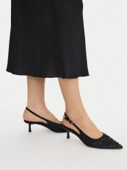 Steve Madden Czółenka Korra-R 11004977 Czarny. Czarne czółenka damskie Steve Madden, bez wzorów, z materiału, bez obcasa. Za 387.99 zł.