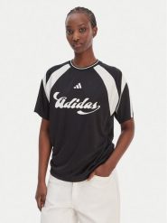 Adidas T-Shirt House Of Tiro JY7623 Czarny Regular Fit. Czarne t-shirty damskie Adidas, m, bez wzorów, z syntetyku, bez kołnierzyka. Za 169.99 zł.