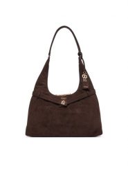 Guess Torebka Ella HWSG97 54010 Brązowy. Brązowe torebki klasyczne damskie Guess, z materiału, bez dodatków. Za 634.99 zł.