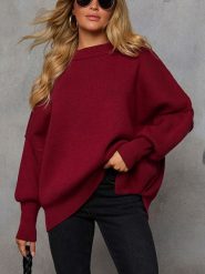 Milan Kiss Sweter w kolorze czerwonym rozmiar: L. Czerwone swetry klasyczne damskie Milan Kiss, l, bez kołnierzyka. Za 176.95 zł.