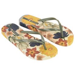 Japonki Ipanema Verao 27197BB264 zielone. Zielone klapki damskie bez wzorów, z gumy, bez obcasa, bez zapięcia. W wyprzedaży za 210.26 zł.