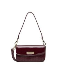 Nine West Torebka CEO-MISSISIPI-I-LDA8009 Bordowy. Czerwone torebki klasyczne damskie Nine West, z materiału, bez dodatków. Za 169.99 zł.