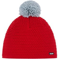 Czapka Eisbar Jamie Pompon MÜ. Czerwone czapki damskie Eisbär, bez wzorów, z wełny. Za 229.90 zł.