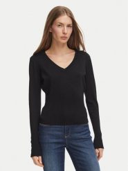 Fracomina Sweter FR26WT7001K50601 Czarny Regular Fit. Czarne swetry klasyczne damskie Fracomina, m, z syntetyku, bez kołnierzyka. Za 244.99 zł.