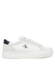 Calvin Klein Jeans Tenisówki Vulc Flatform Mg Nylon Mix YW0YW01896 Biały. Białe obuwie sportowe damskie Calvin Klein Jeans, bez wzorów, z jeansu, bez zapięcia. Za 249.99 zł.