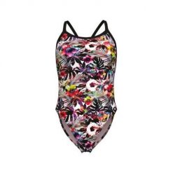 Damski kostium kąpielowy 1-częściowy Arena Belize Xcriss Cro. Czarne stroje jednoczęściowe Arena, bez wzorów. Za 301.00 zł.