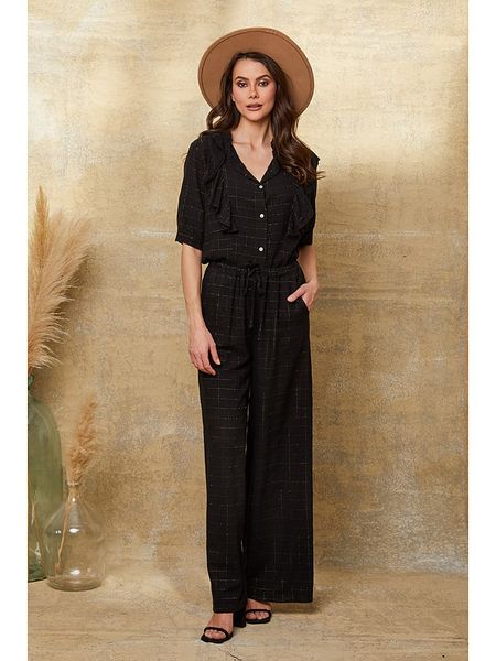 Joséfine Bluzka "Bastide" w kolorze czarnym rozmiar: L. Czarne bluzki damskie Joséfine, l, bez wzorów, bez kołnierzyka, bez ramiączek. Za 87.81 zł.