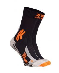 Skarpety trekkingowe X-Socks Trek Outdoor 4.0. Brązowe skarpetki damskie X Socks, bez wzorów, z materiału. Za 128.70 zł.
