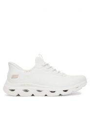 Skechers Sneakersy BOBS Sport Arc 117629/W Biały. Białe obuwie sportowe damskie Skechers, z materiału, bez zapięcia. Za 379.99 zł.