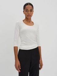 Someday Koszulka w kolorze białym rozmiar: 42. Białe koszulki damskie someday., bez wzorów, z bawełny, bez kołnierzyka, bez ramiączek. Za 69.91 zł.