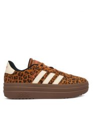 Adidas Sneakersy Vl Court Bold KK4671 Brązowy. Brązowe obuwie sportowe damskie Adidas, ze skóry, bez zapięcia. Za 369.99 zł.