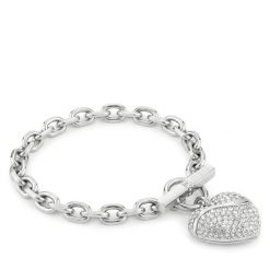 Bransoletka Guess. Szare bransoletki damskie Guess, srebrne. Za 349.99 zł.