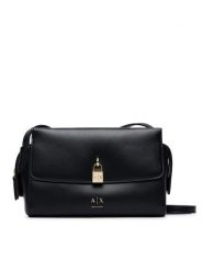 Armani Exchange Torebka XW003056 AF28605 UC001 Czarny. Czarne listonoszki damskie Armani Exchange, bez wzorów, ze skóry, bez dodatków. Za 614.99 zł.
