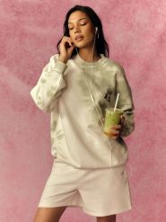 4F Bluza dresowa loose bez kaptura damska - zielona L. Zielone bluzy damskie 4F, l, bez wzorów, z bawełny, bez kaptura. Za 199.99 zł.