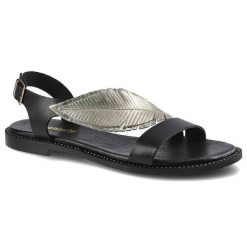 Czarne Sandały Dwunasty Shoes Damskie Buty Na Lato. Czarne sandały damskie Dwunasty Shoes, bez wzorów, ze skóry, bez obcasa, na obcasie, bez zapięcia. Za 205.00 zł.