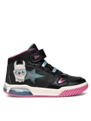 Geox Sneakersy J Inek Girl J36ASC 0CENF C9B4A M Czarny. Czarne buty sportowe dziewczęce Geox, bez wzorów, ze skóry, bez zapięcia. Za 239.99 zł.