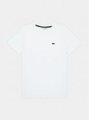 Lacoste T-Shirt TJ1122 Biały Regular Fit. Białe t-shirty i koszulki chłopięce Lacoste, bez wzorów, z bawełny, bez kołnierzyka, bez ramiączek. Za 149.99 zł.