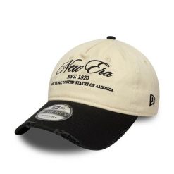 Czapka z daszkiem New Era 9Twenty Wash Distress. Brązowe czapki z daszkiem damskie New Era, bez wzorów. Za 220.00 zł.