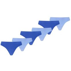 Puma damskie stringi sportowe 3D Knit 6-pack niebieskie. Niebieskie stringi Puma, bez wzorów, z dzianiny. Za 286.22 zł.