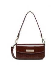 Nine West Torebka CEO-MISSISIPI-I-LDA8009 Brązowy. Brązowe torebki klasyczne damskie Nine West, z materiału, bez dodatków. Za 169.99 zł.