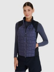 4F Bezrękawnik trekkingowy z wypełnieniem Primaloft Black damski - szary S. Szare kamizelki damskie 4F, m, z aplikacjami, z tkaniny, bez kaptura. W wyprzedaży za 139.99 zł.