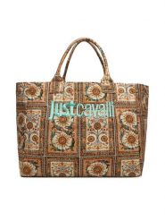 Just Cavalli Torebka 80RA4BS1 ZG426 Kolorowy. Shopper bag Just Cavalli, bez wzorów, z materiału, bez dodatków. Za 669.99 zł.