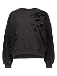 Pieces Bluza w kolorze antracytowym rozmiar: XS. Czarne bluzy damskie Pieces, xs, bez wzorów, bez kaptura. Za 109.95 zł.