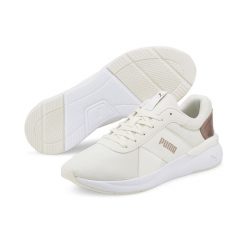 Buty do biegania damskie Puma Rose Raw Metallics. Białe obuwie sportowe damskie Puma, z gumy, bez zapięcia, do biegania. Za 226.00 zł.