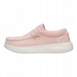 HeyDude Damskie Mokasyny Wendy Comf Suede Perf. Białe mokasyny damskie Hey dude, z materiału, bez obcasa. Za 349.00 zł.