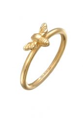Elli Damski symbol pszczoły miód w srebrze próby 925 Sterling Silver pozłacanym Pierścionki 1 ct. Szare pierścionki damskie Elli, pozłacane. Za 173.39 zł.