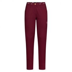 Spodnie wspinaczkowe damskie La Sportiva Mantra Pant. Czerwone spodnie sportowe damskie La Sportiva, m, bez wzorów, z bawełny, trekkingowe. Za 482.89 zł.