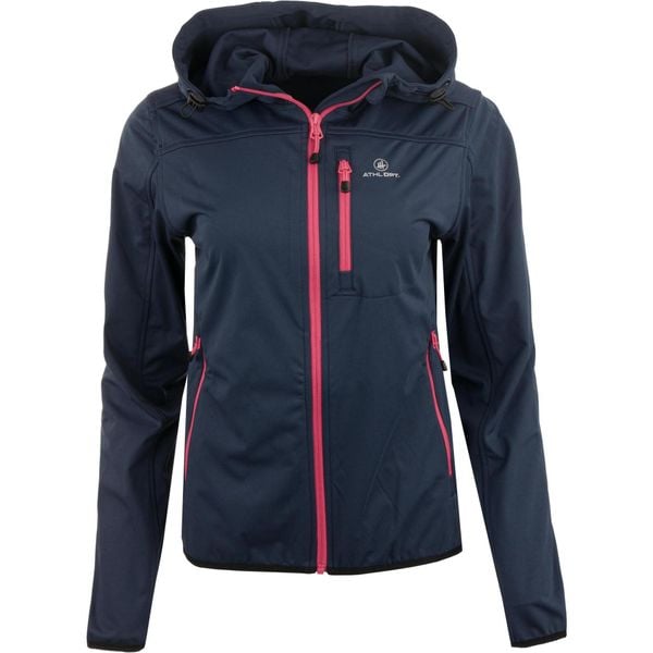 Damska kurtka softshell Athl. DPT Valeria - Navy. Czerwone kurtki damskie WOMEN'S BEST, s, bez wzorów, z softshellu, z kapturem. Za 349.99 zł.