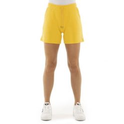 Odzież sportowa z bawełna z kieszenie na co dzień. Żółta obuwie sportowe damskie LEONE 1947 APPAREL, z bawełny, bez zapięcia, na fitness i siłownię. W wyprzedaży za 82.10 zł.