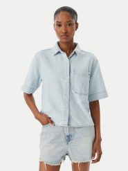 Tommy Hilfiger Koszula jeansowa WW0WW49573 Niebieski Relaxed Fit. Niebieskie koszule damskie Tommy Hilfiger, s, bez wzorów, z bawełny, bez kołnierzyka, bez ramiączek. Za 529.99 zł.