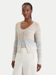 Guess Kardigan W6GR07 Z0588 Beżowy Regular Fit. Brązowe kardigany damskie Guess, l, z aplikacjami, z wiskozy. Za 379.99 zł.