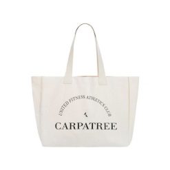 Torba bawełniana na siłownię Carpatree. Białe torby sportowe Carpatree, bez wzorów, z bawełny. Za 99.99 zł.