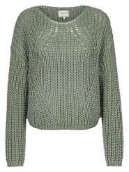 Herrlicher Sweter "Coviny" w kolorze zielonym rozmiar: XS. Zielone swetry klasyczne damskie Herrlicher, xs, ze splotem, bez kołnierzyka. Za 173.99 zł.