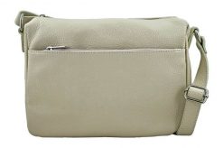 Listonoszka skórzana BARBERINI'S j. beżowa 519-10. Brązowe shopper bag Barberinis, bez wzorów, ze skóry, przez ramię, bez dodatków. Za 223.99 zł.