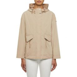 Kurtka GEOX W BULMYA PARKA Beżowy. Brązowe parki damskie Geox, z tkaniny, bez kaptura. Za 530.99 zł.