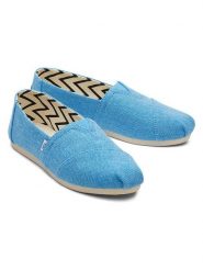TOMS Espadryle w kolorze niebieskim rozmiar: 42. Niebieskie espadryle damskie TOMS, bez wzorów, bez obcasa. Za 94.95 zł.