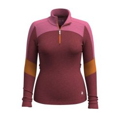 Bluza Smartwool Classic Thermal Merino Base Layer Colorblock 1/4 Zip Boxed. Czerwone bluzy damskie Smartwool, na zimę, l, bez wzorów, bez kaptura. Za 479.99 zł.