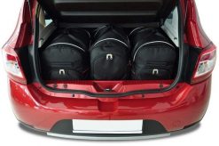 Torby Do Bagażnika Dacia Sandero 2011-2020 3Szt Kjust. Czarne torby podróżne KJUST, bez wzorów, z kauczuku. Za 944.00 zł.