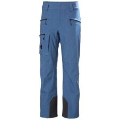 Spodnie narciarskie dla kobiet Helly Hansen Powderqueen. Niebieskie spodnie sportowe damskie Helly Hansen, na zimę, bez wzorów, narciarskie. W wyprzedaży za 909.00 zł.