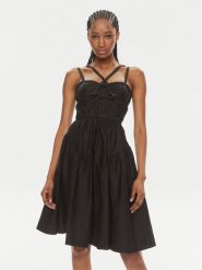 Pinko Sukienka koktajlowa Flash Dance Abito . 103753 A1XV Czarny Regular Fit. Czarne sukienki damskie Pinko, bez wzorów, z bawełny, wizytowe, bez ramiączek. Za 569.99 zł.