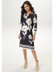 Aniston Sukienka w kolorze beżowym rozmiar: 36. Brązowe sukienki damskie Aniston, bez wzorów, bez ramiączek. Za 82.99 zł.